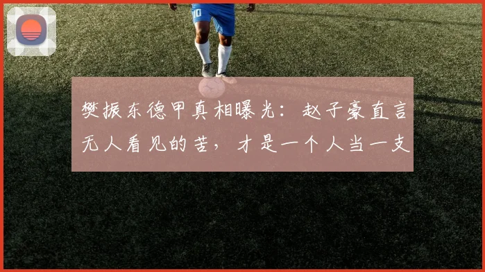 樊振东德甲真相曝光：赵子豪直言无人看见的苦，才是一个人当一支队伍的代价_比赛_赛场_异国他乡